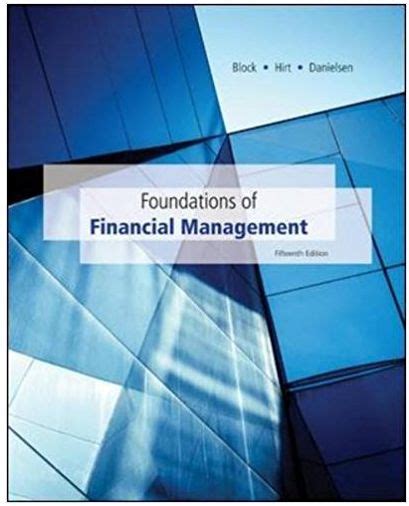 Foundations Of Financial Management 16th Edition Pdf - Textbook Foundations of Financial Management - 14th edition