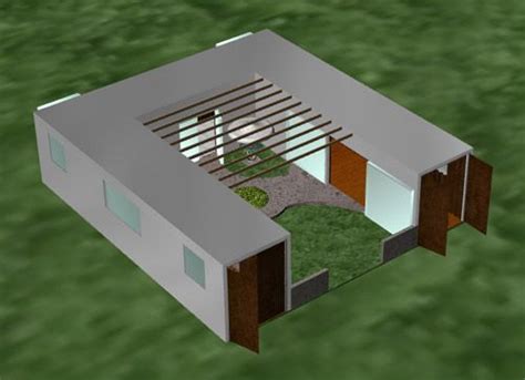 Browse cool courtyard house plans now! {title} (Görüntüler ile) | Container architecture ...