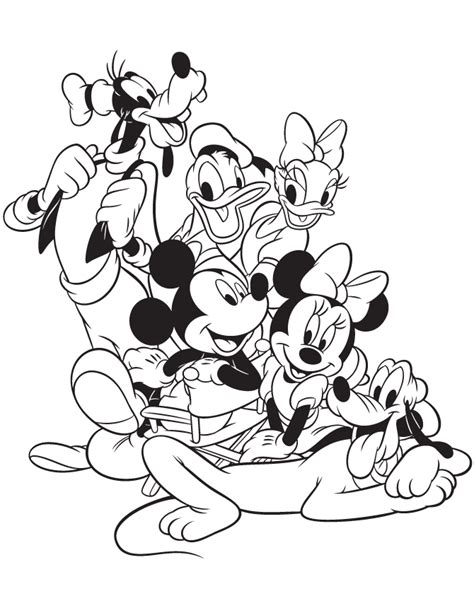 35 Mickey Mouse And Friends Coloring Pages To Print Free Wallpaper