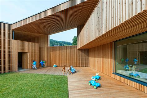 This Timber Kindergarten Is Embedded Into The Hills Of A Small Northern