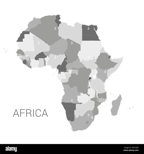 Vectro Afrika Karte Detaillierte Afrika Karte Mit Grenzen Von Staaten