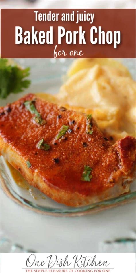 Baked Pork Chop For One Recipe With Images Baked