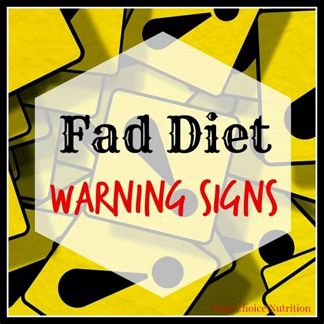 Fad Diet Warning Signs