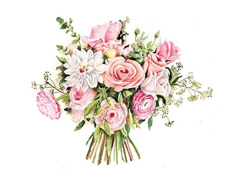 You may want to consider using. ORIGINAL Custom Wedding Bouquet Painting in Watercolor ...