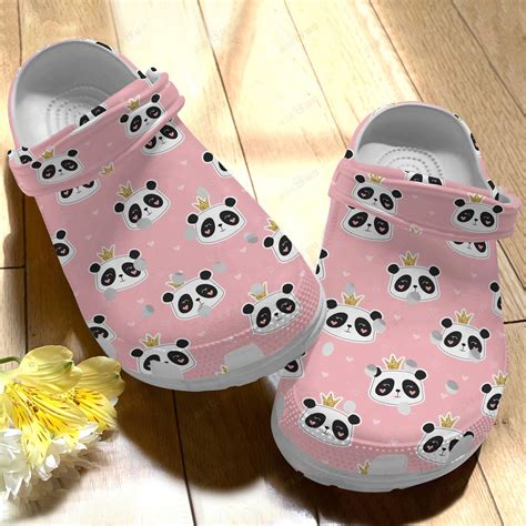 Panda Crocs Classic Clog Whitesole Panda Pink Shoes Fashionspicex Shop