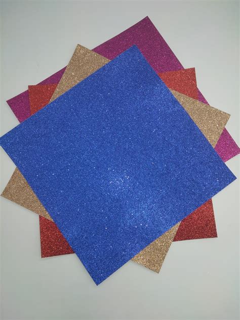 10colour 30 Piece Multicolor Glitter Paper Crafts For Background Fold