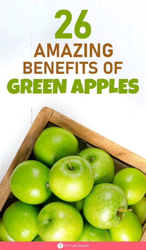 Amazing Benefits Of Green Apples For Skin Hair And Health Green Apple Benefits Apple
