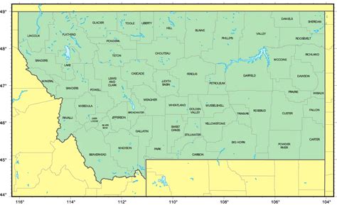Montana Map Of Counties And Towns – Interactive Map