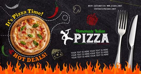Copy Of Pizza Banner Postermywall