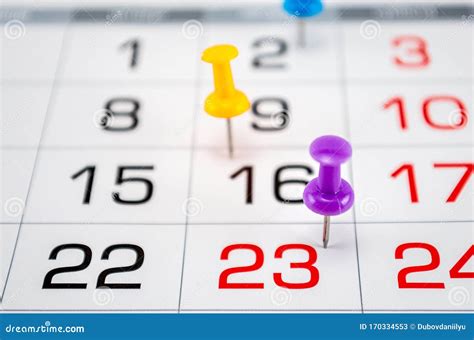 Pins On Calendar On Date Of Month End Of Month Reports End Of Work