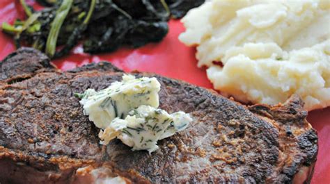 4 red potatoes , diced. Strip Steaks with Rosemary-Garlic Butter, Taleggio Mashed ...