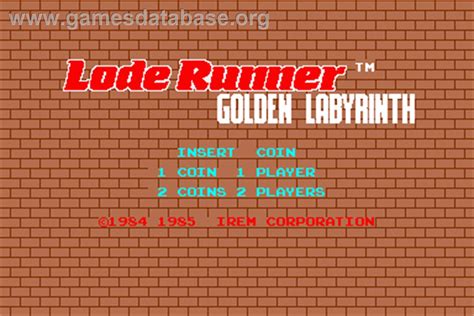 Lode Runner Iii The Golden Labyrinth Arcade Games Database