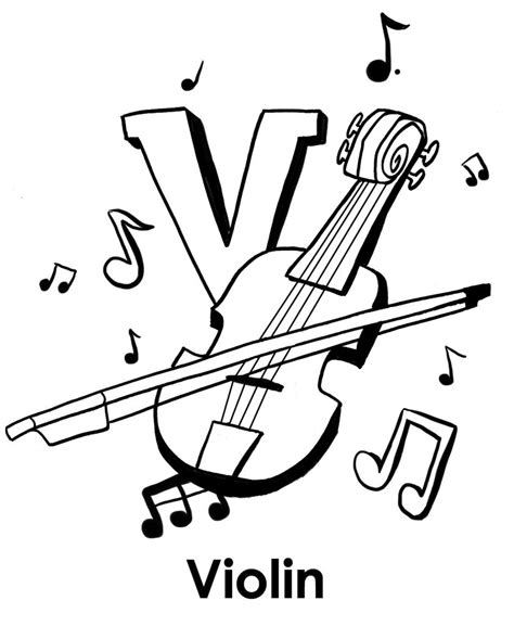 Guitar coloring page | free printable coloring pages. Violin Coloring Page at GetColorings.com | Free printable ...
