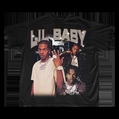 Lil Baby Classic Vintage Bootleg Rap T Shirt Famous Rapper Etsy