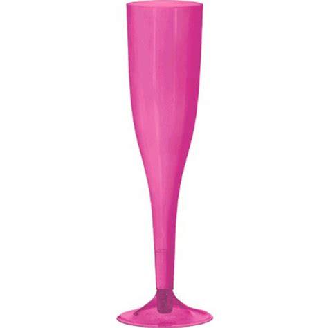 Bright Pink Big Party Pack Champagne Flute Express Party Supplies