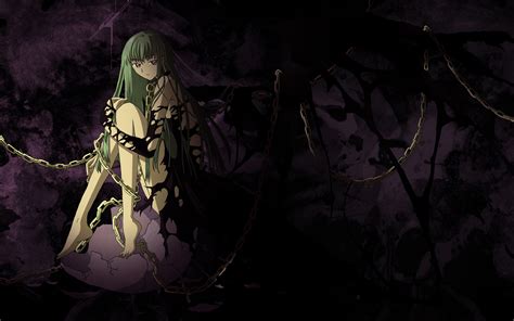 Wallpaper Anime Girls Artwork Code Geass C C Midnight Darkness Screenshot Computer