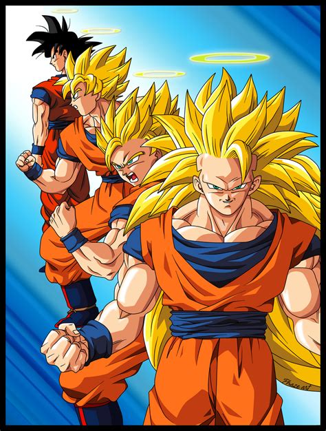 Goku Transformations By Phazen1 On Deviantart