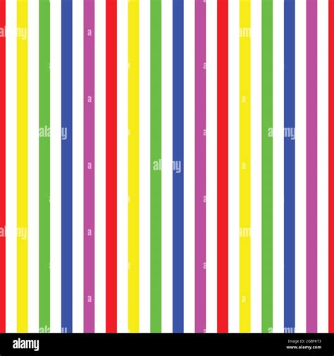 Seamless Pattern Stripe Colorful Rainbow Colors Vertical Pattern