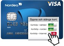 Bankid på kort kan även utfärdas till person med skyddad identitet. Öppna och stäng ditt kort för köp och uttag | Nordea.se