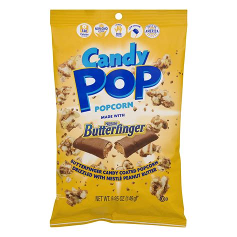 Candy Pop Popcorn Made With Butterfinger 525 Oz