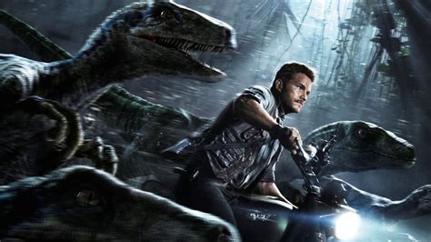 Wallpaper Jurassic World Dinosaurs Best Movies Of 2015 Movie Chris Pratt Owen Dinosaur