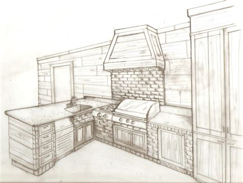 3d drawing design perspective drawing interior design sketches drawing interior. Kitchen Sketch at PaintingValley.com | Explore collection ...