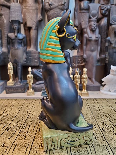 Bastet Statue Goddess Bastet With Hieroglyphic Base Son Of The Pharaoh