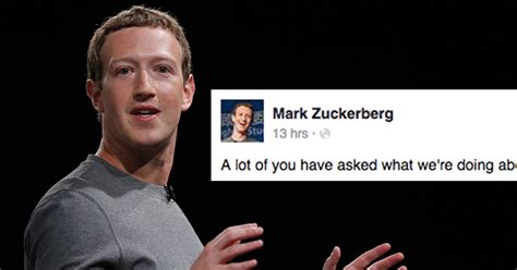 Mark Zuckerberg Addresses Facebooks Fake News Problem Attn