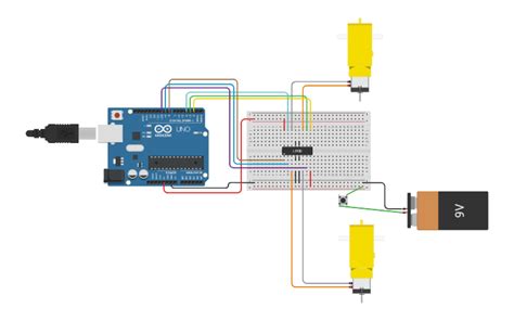 Circuit Design Copy Of 2 Dc Motors With L293d And Arduino Tinkercad