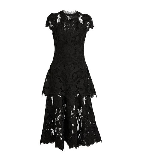 Womens Simkhai Black Guipure Lace Laura Dress Harrods Uk