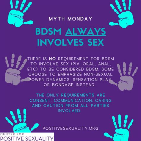 Mythmonday Bdsm Always Requires Sex Center For Positive Sexuality