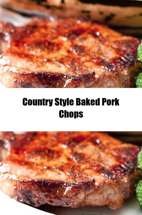 Healthy Recipes Country Style Baked Pork Chops Recipe