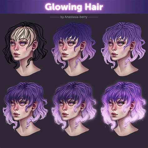 Glowing Hair 1 Tutorial By Anastasia Berry On Deviantart