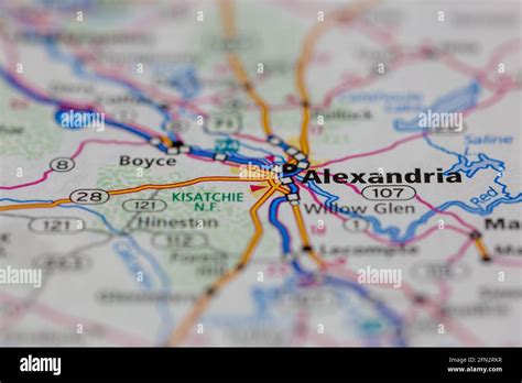Alexandria Louisiana Map Hi Res Stock Photography And Images Alamy