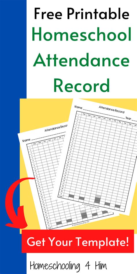 The Free Printable Homeschool Attendance Record