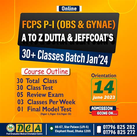 A to Z Dutta Jeffcoates 30 Classes Batch Jan 2024 FCPS P-I (Obs & Gynae)