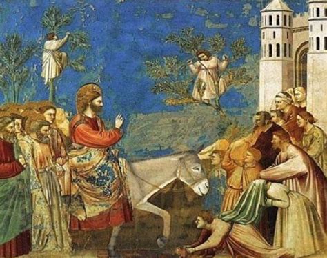 Palm Sunday Whole Gospel Renaissance Paintings Jesus Enters