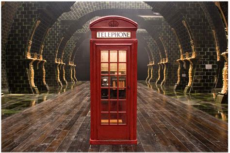 British Telephone Booth Ministry Of Magic Atrium Scenesphotography
