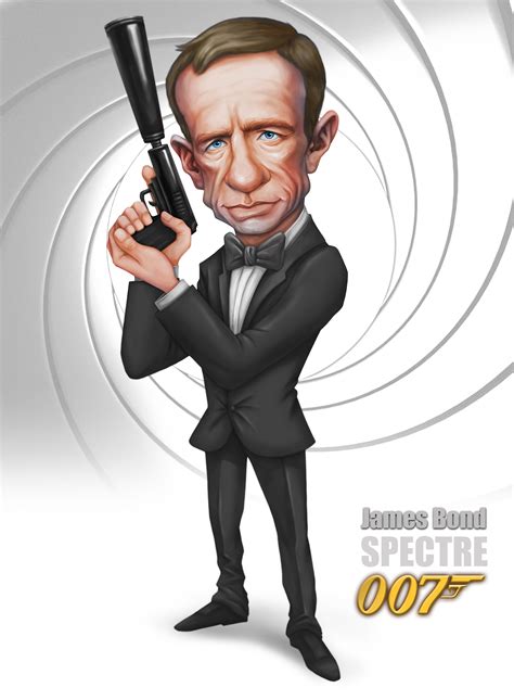 James Bond007 Caricature Character Art