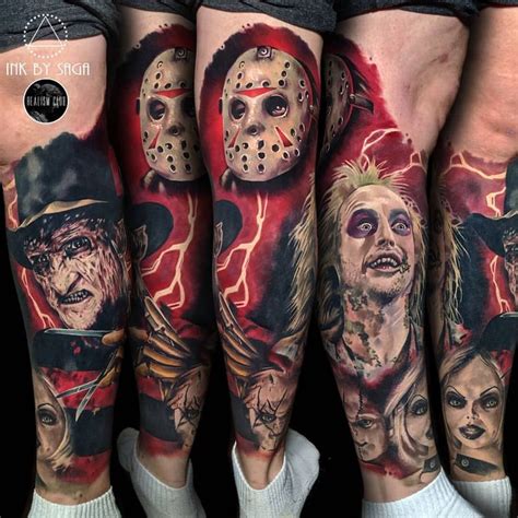 At 7/6/08 08:00 pm, itachikkisametobi wrote: Saga Anderson on Instagram: "☰ Added Jason Voorhees to an ongoing horror movie leg sleeve ...