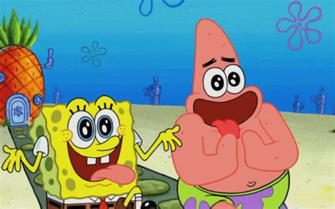 Spongebob And Patrick Excited Gifs Find Share On Giph Vrogue Co