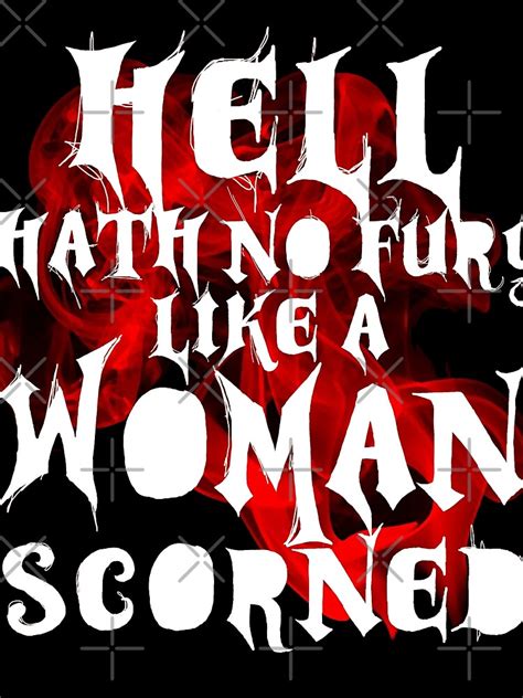 Hell Hath No Fury Like A Woman Scorned Quote Scarf By Quotegeek Redbubble