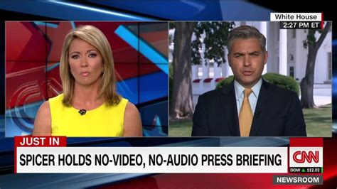Cnn Reporter Jim Acosta Miffed By White House Press Briefing Video
