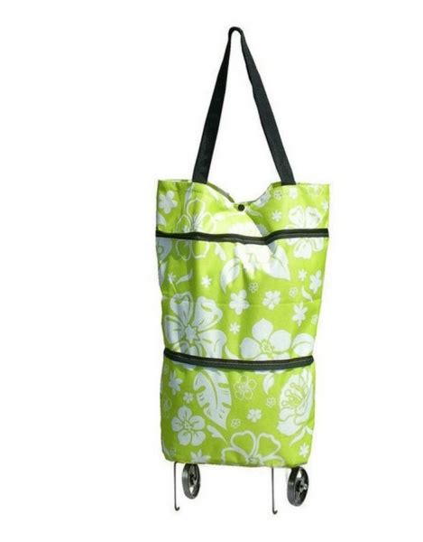 Multifunction Foldable Shopping Trolley Bags Or Handcarry Bag With Wheels