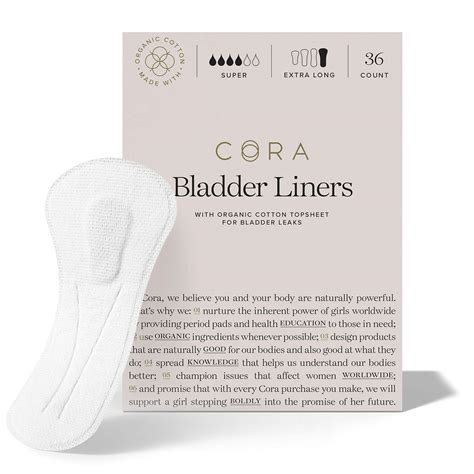 Buy Cora Ultra Thin Organic Bladder Liners Incontinence And Postpartum Pads For Women Panty
