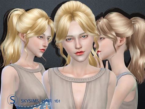 Sims 4 Ccs The Best Hair By Skysims The Sims Sims Mods Kinder Haar