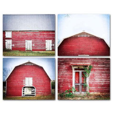 Red Barn Photography Prints Rustic Farmhouse Decor Red Barn Pictures