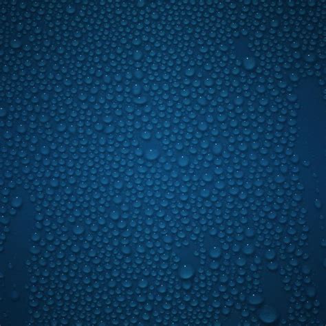 Blue Water Drops Ipad Wallpaper