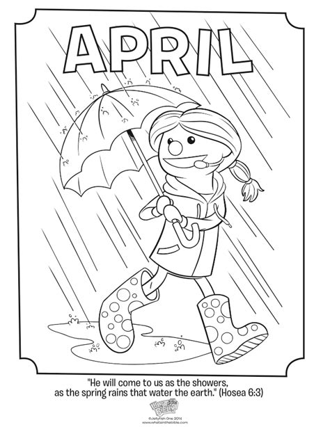 April Coloring Pages For Adults April Showers Bring May Flowers And