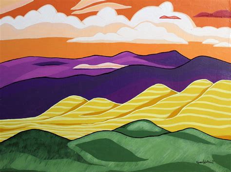 Landscape Colorado Mountain Abstract Art Original Wall Art Etsy In